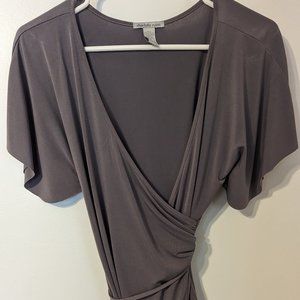 Charlotte Ruse Gray Top Size Small